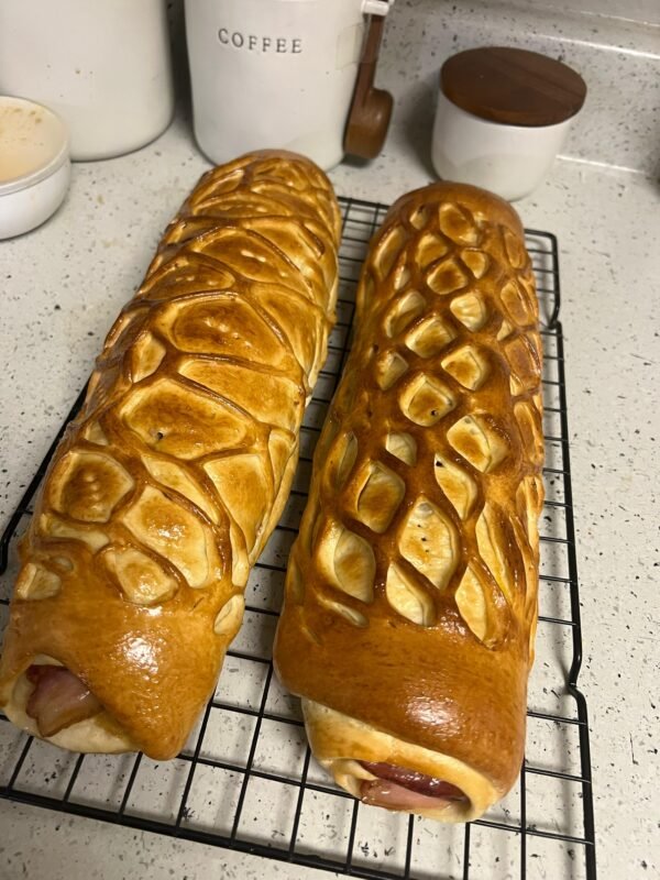 Pan de jamon con queso crema